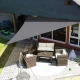 Multigarden Waterproof Triangle Sun Shade Sail 3x3x3m, Gray