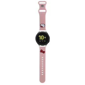 Hello Kitty Silicone Kitty Head Universal Smartwatch Strap 20mm, Pink