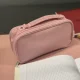 Maaleo Two-Compartment School Pencil Case, Pink