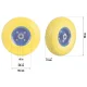 Humberg 4882 Tubeless Wheelbarrow Wheel 3.00-4, Yellow/Blue