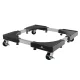 Maclean MC-118 B Universal Mobile Base for Home Appliances, 500-700mm, 200kg, Black