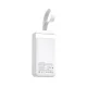 Wozinsky W8-W 30000mAh 30W Power Bank with 2x USB-A, USB-C and Flashlight - White