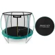 Garden Trampoline Neo-Sport 312 cm (10 ft) with Inner Net and Ladder, Green