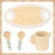 Kruzzel 00026418 Wooden Tea and Dessert Set for Kids