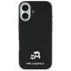 Karl Lagerfeld Karl & Choupette Head Pins Saffiano MagSafe Phone Case Cover iPhone 17 - Black