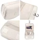 Women\'s Roll-up Travel Toiletry Bag, Cream