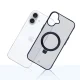 3Mk Protection Smoke Case Mag&Stand for Apple iPhone 16 Plus Transparent