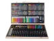 Art Set in Wooden Suitcase, 188 Pieces