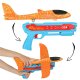Kids Toy Automatic Gun Airplane Glider Launcher, Blue