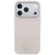 Karl Lagerfeld Grained Embossed Ring & Kameo Logo MagSafe Case for iPhone 18 Pro / 17 Pro - Beige