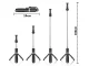 Selfie Stick with Tripod Telescopic Stand and Bluetooth RC, Black
