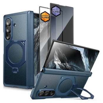 Supcase UB Aero MagSafe Case Set for Samsung Galaxy Z Fold 8 Ultra - Navy Blue