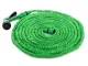 Expandable Garden Hose with 7-Function Spray Nozzle 10-30m, Green