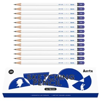 Drawing Sketch Pencil Set ARRTX 2B, 14 pcs
