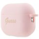 Чехол Guess для AirPods Pro 2 Silicone Charm Heart Розовый