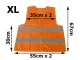 High-Visibility Reflective Safety Vest, Orange, XL