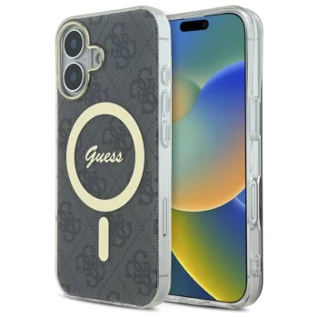Guess iPhone 16 Plus Case IML 4G MagSafe, Black