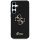 Guess Fixed Glitter Big 4G Metal Logo Case for Samsung Galaxy S25+ Black