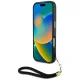 Guess HC IML Leopard Triangle Cord Strap MagSafe Phone Case Cover iPhone 16 Pro Max - Brown