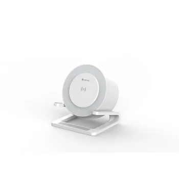 Devia I-M3 Bluetooth Speaker with 15W Wireless Charger & Lamp, White