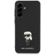 Karl Lagerfeld Samsung Galaxy A56 Case Fixed Glitter Ikonik Logo, Black