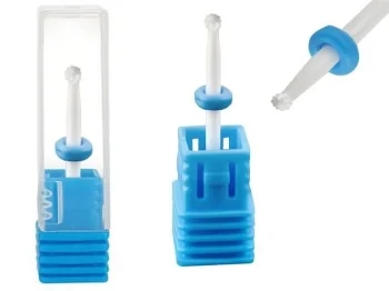 Ceramic Ball Cuticle Drill Bit 2.5 mm, White