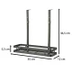 Ikonka KX4321 Black Stainless Shower Shelf