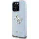 Guess Grained Big 4G Logo Case for iPhone 16 Pro - Blue
