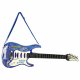Kids Electric Guitar Toy with Amplifier and Microphone, Blue