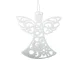 Christmas Tree Ornaments Glitter Angels, 3 pcs, White
