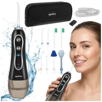 Soulima Cordless Oral Irrigator, 5 Modes, 8 Nozzles, Black