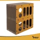 Purlov 27017 2-Tier Cat Scratcher House and Bed, 51.5x45.5x28 cm