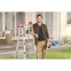 Hailo M80 4x5 Multi-Purpose Telescopic Rung Ladder, Silver