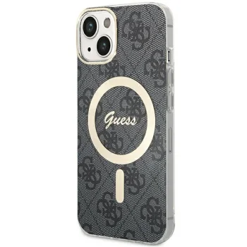 Guess iPhone 15 Case IML 4G MagSafe, Black