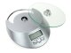 Electronic Kitchen Scale with Glass Platform and Clock, 5kg / 1g