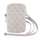 Guess Zip 4G Triangle Phone Bag with Strap - Pink