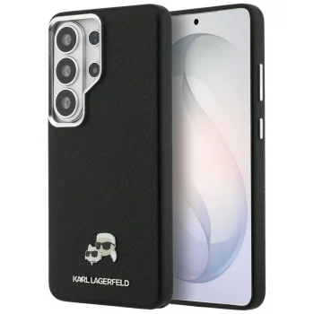Karl Lagerfeld Saffiano MagSafe Case for Samsung Galaxy S26 Ultra, Black