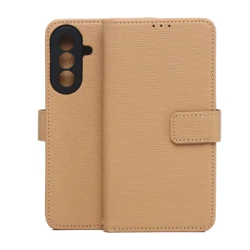Smart Triangle Wallet Case for Samsung Galaxy A57 5G, Brown
