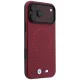 BMW M Carbon Printed Ring MagSafe case for iPhone 18 Pro / 17 Pro, burgundy