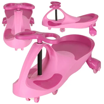 Swing Fix S3 Gravity Ride-On Car with LED Wheels, Pink