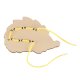 Wooden Hedgehog Button Sewing Educational Kit