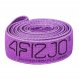 4Fizjo Flex Band Long Flexible Textile Training Loop Strap Tape, Purple (Medium resistance, 4/5)