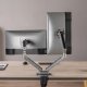 NanoRS RS166 Gaming Dual Monitor Mount, RGB LED, 17-32\", 2x9kg