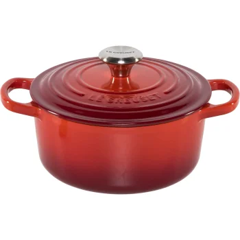 Le Creuset Signature Cast Iron Round Casserole 18 cm, 1.8 L, Cerise