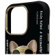 Nimmy Glasses Cool Dog vāciņš iPhone 16 Pro telefonam - Melns