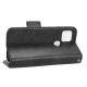 Google Pixel 5 Triangle Pattern Flip Case Wallet Cover, Black