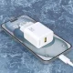 Dudao A27STEU GaN USB-A Wall Charger 25W with USB-A - USB-C Cable (1m) - White