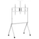 Maclean TV Cart on Wheels, 55-100\", VESA 900x600, White