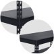 Folding Metal Rack Shelf for Home Office Warehouse, 183x90x45cm, Black