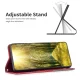 Xiaomi 13 Geometric Pattern Leather Stand Case Cover, Red